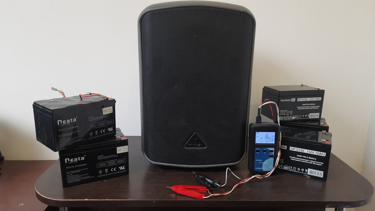 Зачем нужен измеритель импеданса YR1030/35, меняю аккумуляторы Behringer EUROPORT MPA200BT колонка