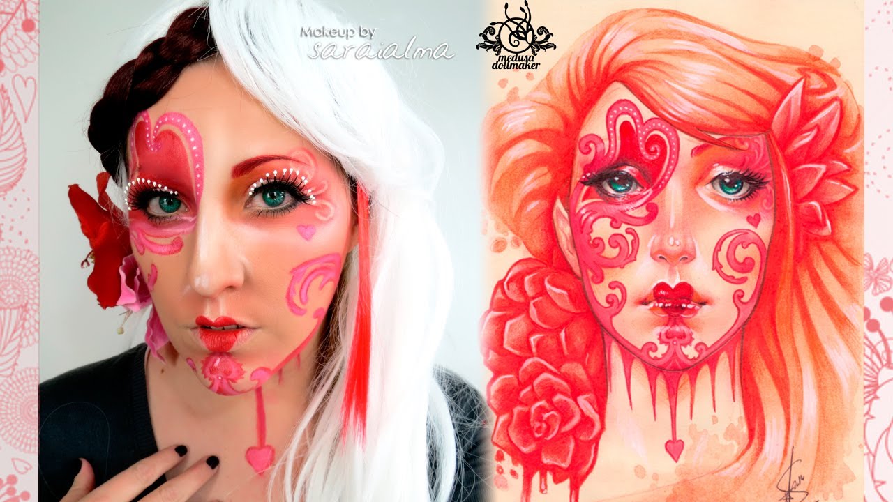 Valentine Makeup ♥ Collab w/ Medusadollmaker ♥
