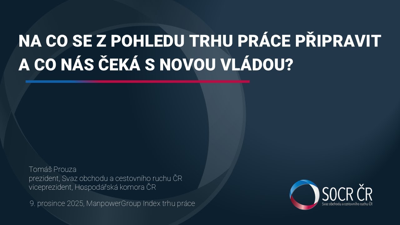 Jak bude vypadat trh práce po nástupu nové vlády?_Tomáš Prouza