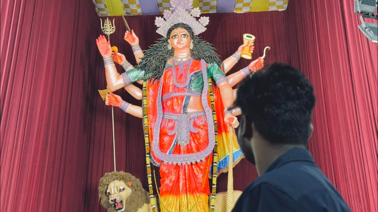Telangana&rsquo;s biggest durga maatha idol 🙇🏻&zwj;♂️