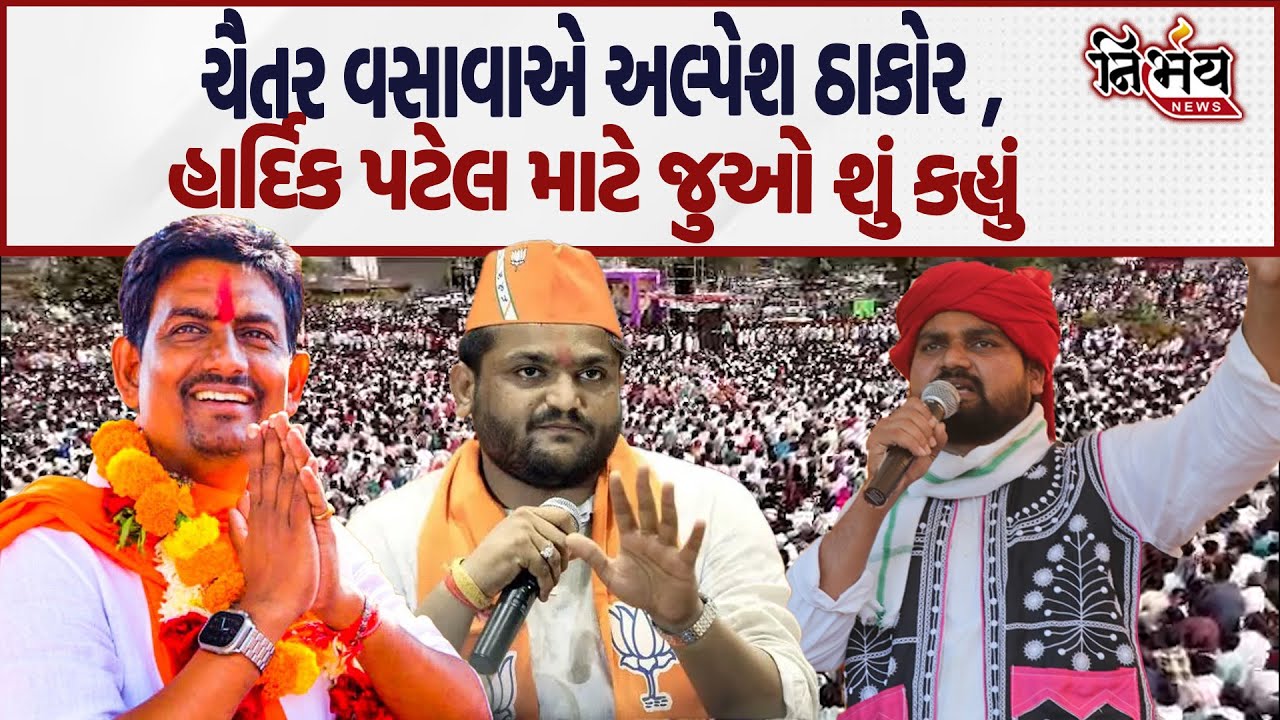 Chaitar Vasava એ ભાજપ અલ્પેશ ઠાકોર , હાર્દિક પટેલ માટે જુઓ શું કહ્યું ? | Bjp Gujarat |Nirbhay news|