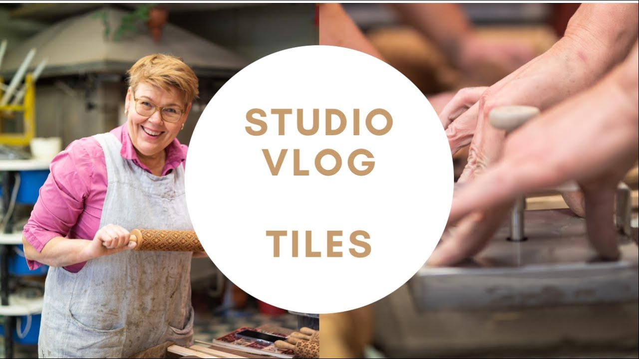 Handmade ceramics, Tile making, DIY. Pottery studio vlog No.22