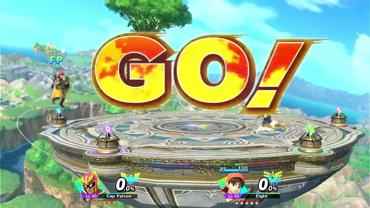 Super Smash Bros Ultimate Amiibo Fights Captain Falcon vs the World EX vs Eight