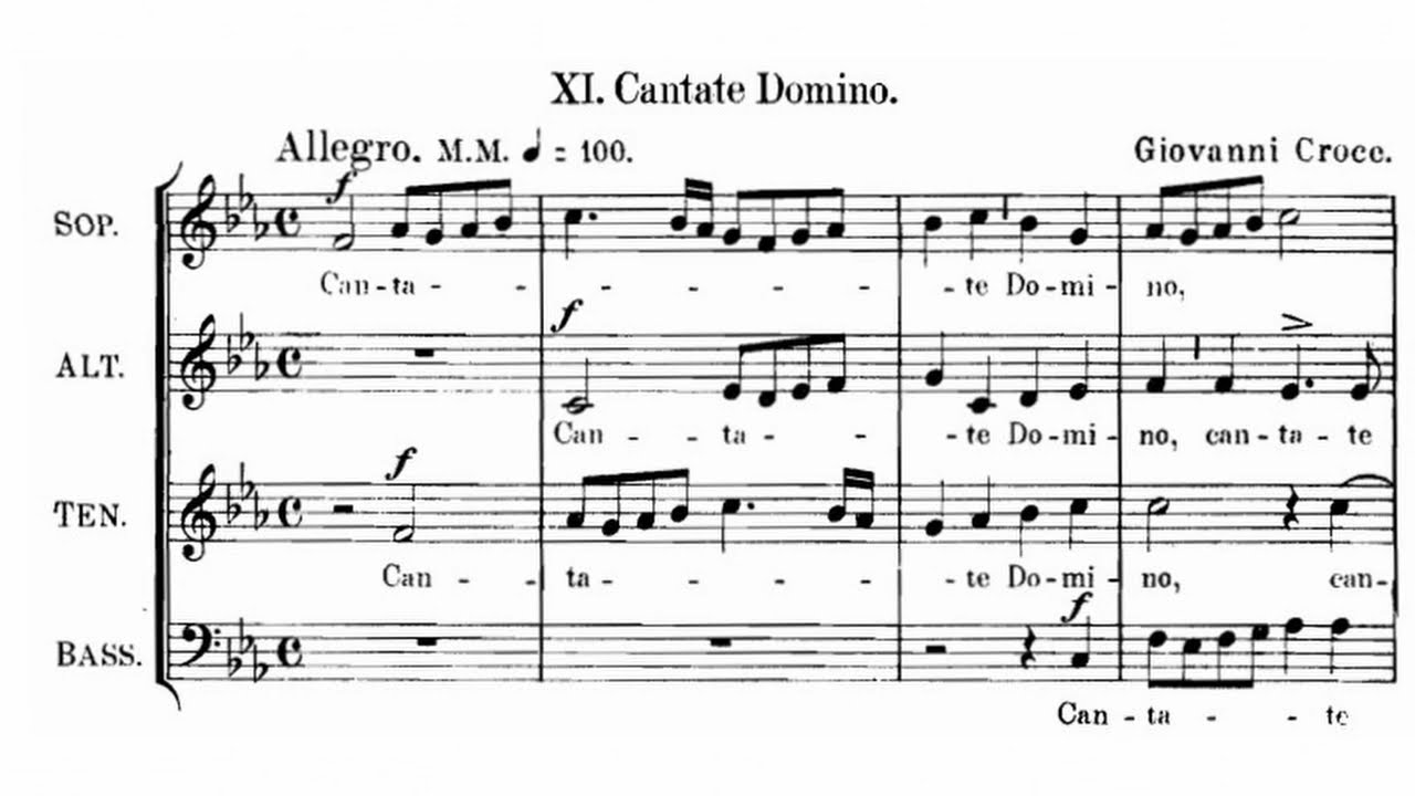 Giovanni Croce - Cantate Domino