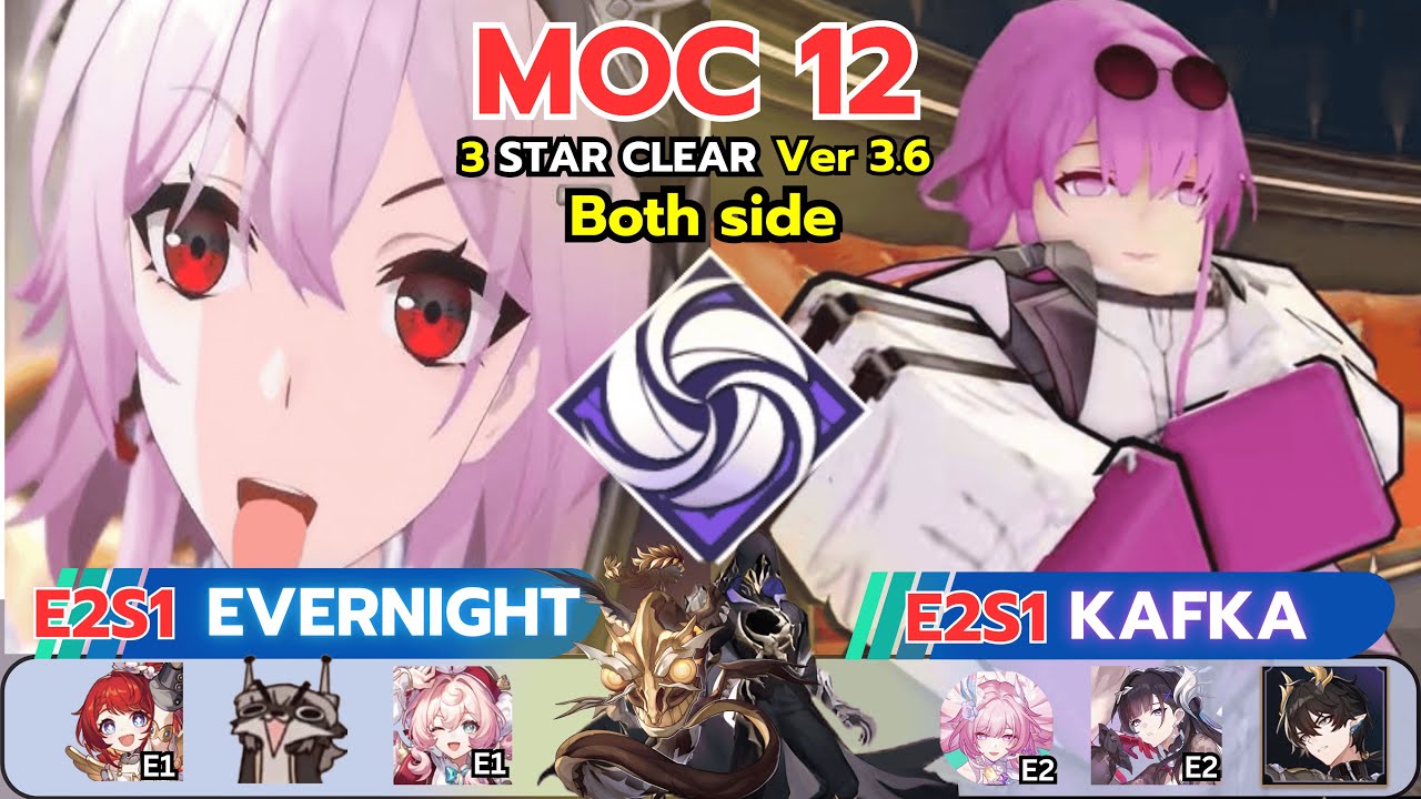 [ HSR ] E2S1 Evernight & DOT VS Memory Of Chaos 12 | Ver 3.6 | Clear Both Sides