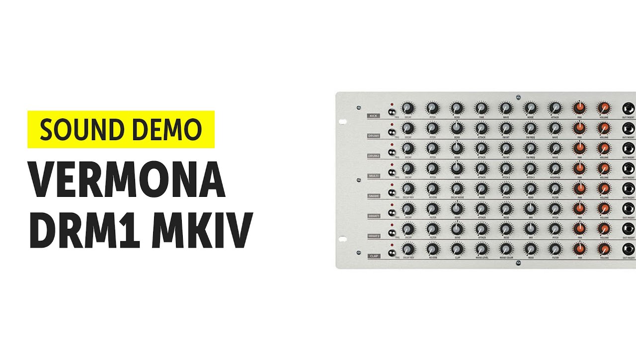 Vermona DRM1 MKIV Sound Demo (no talking)