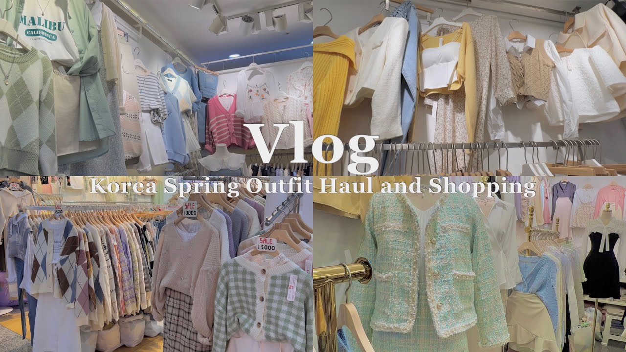 KOREA VLOG 🇰🇷 | SHOPPING KOREAN SPRING OUTFIT HAUL CLOTHES INSPIRED