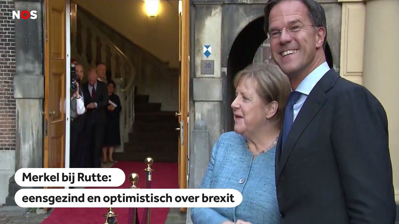 MERKEL BIJ RUTTE: Eensgezind en optimistisch over brexit