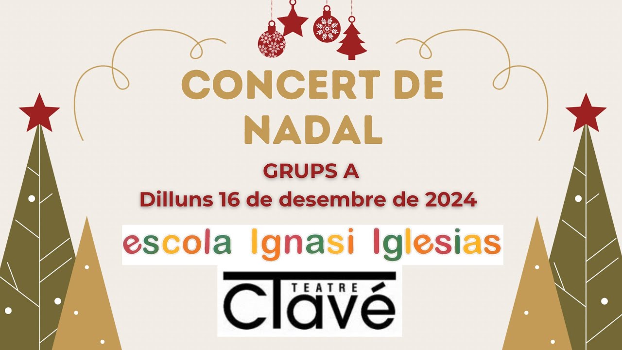 Concert de Nadal de l'escola Ignasi Iglesias 16/12/2024