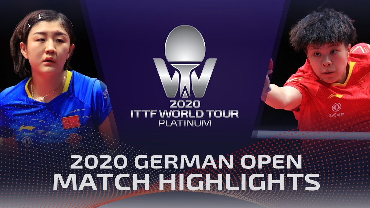 Chen Meng vs Wang Yidi | 2020 ITTF German Open Highlights (1/4)