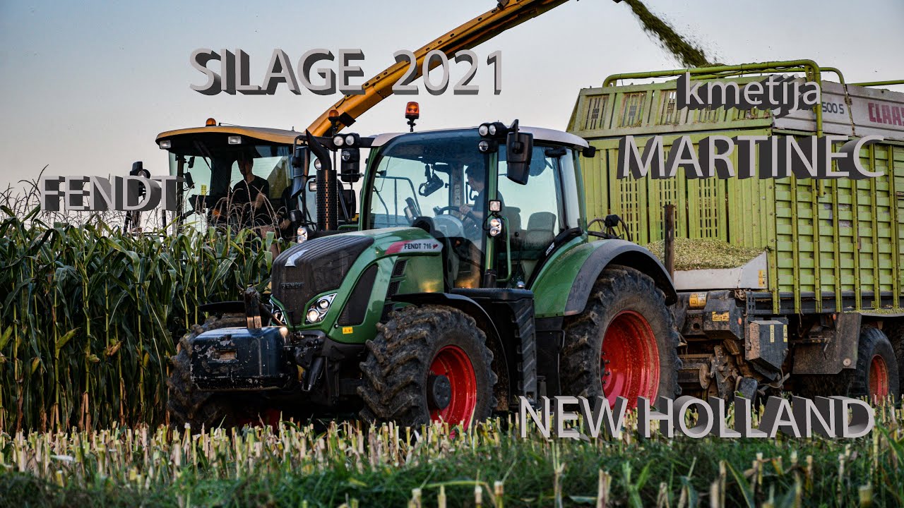 SILAGE 2021 corn/kukurydza/mais/silaža  [FENDT 716/412 & NEW HOLLAND FX 450 ] kmetija MARTINEC