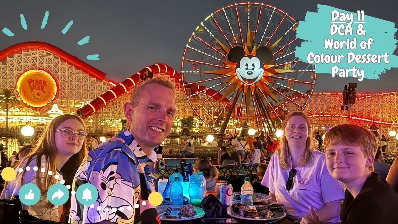 California vlogs | Disneyland Day 11 🎡 | DCA Day 2  & World of Colour Dessert Party 🎆