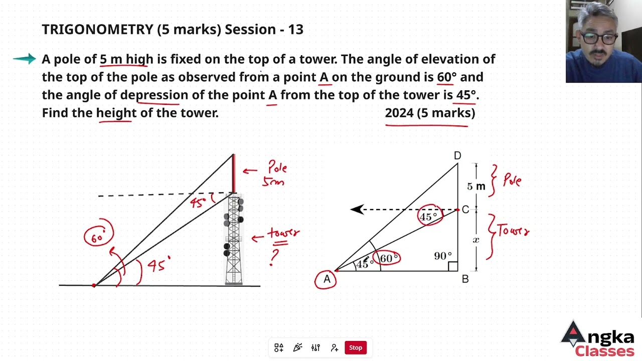 Previous years' questions(2015-2025)BOSEM Class X Chapter- TRIGONOMETRY (4 marks) Session 13