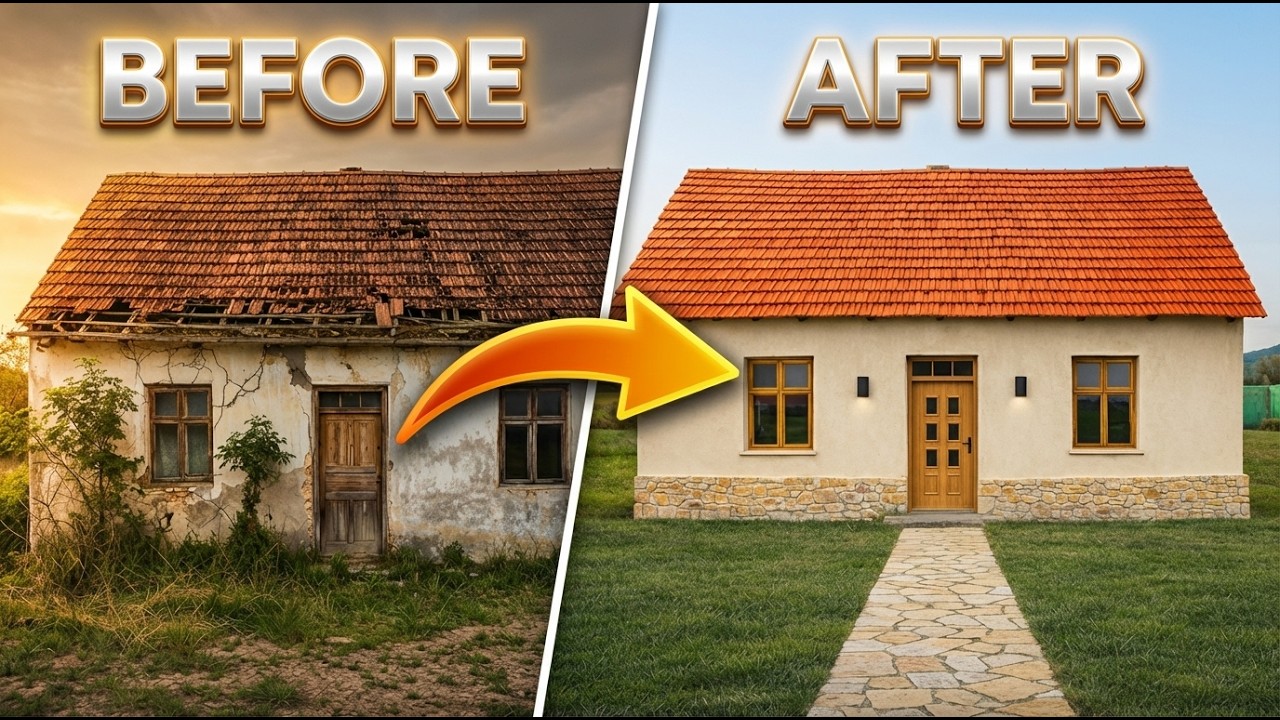Complete European Rural House Renovation | Before & After Transformation