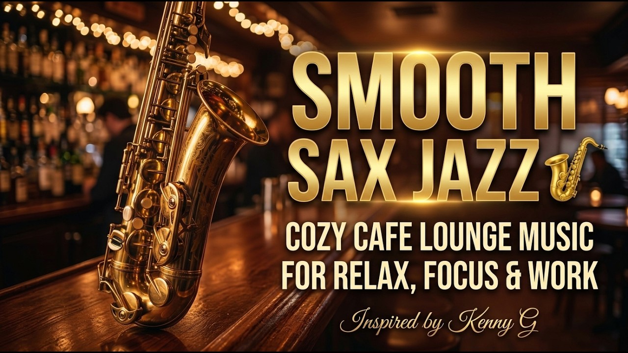 Smooth Sax Jazz 🎷 4 Hours of Cozy Cafe Lounge Music for Relax & Focus