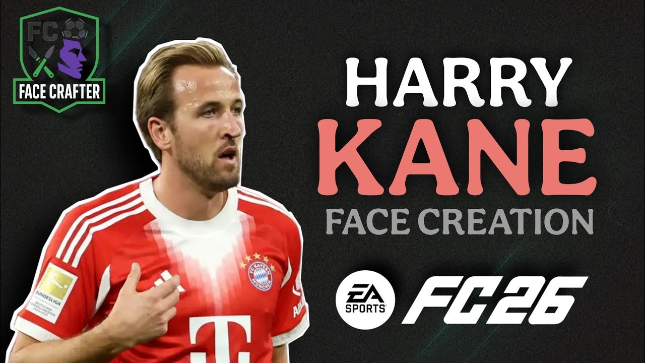 Как создать лицо Гарри Кейна в EA FC 26 | Урок по созданию лица Кейна в Pro Clubs FC 26