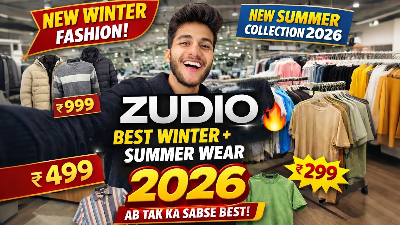 ZUDIO SUMMER HAUL🤩- Zudio Mens Latest Collection 2026 | Zudio Winter Collection | Zudio Latest Vlog