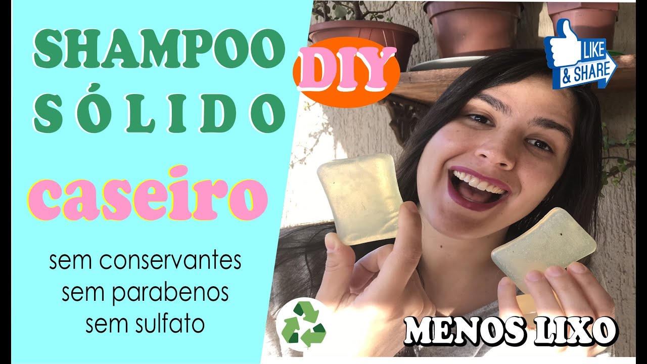 SHAMPOO EM BARRA | DIY | RECEITA F&Aacute;CIL