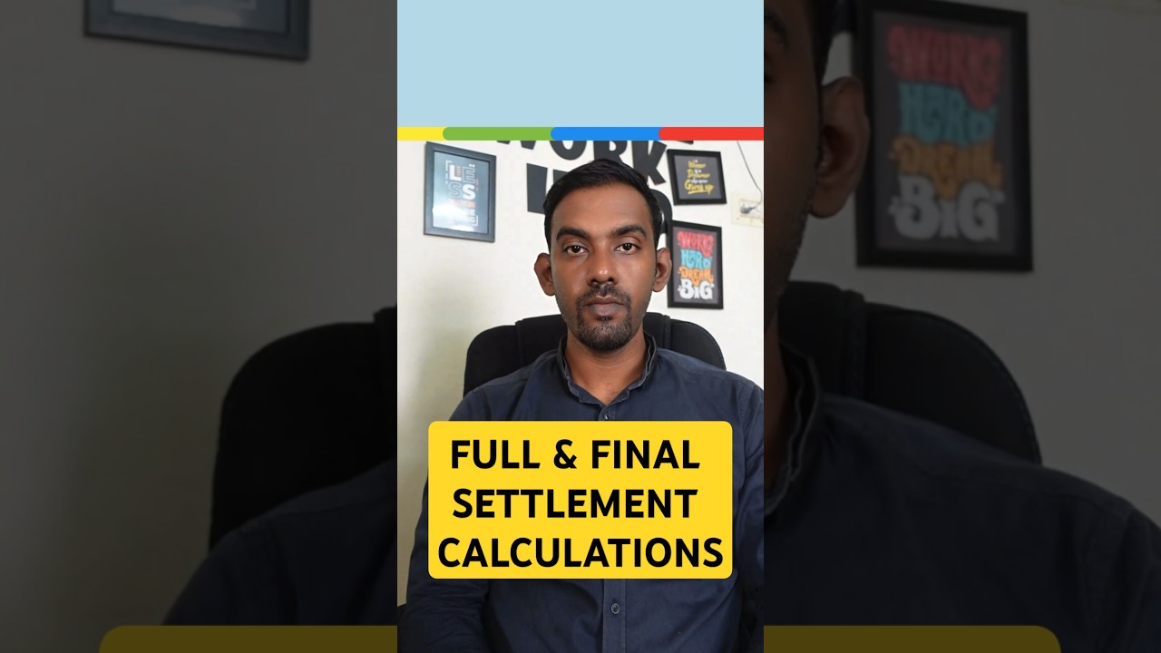 FULL & FINAL SETTLEMENT CALCULATION &How Full & Final Settlement works ? #career #interview #salary