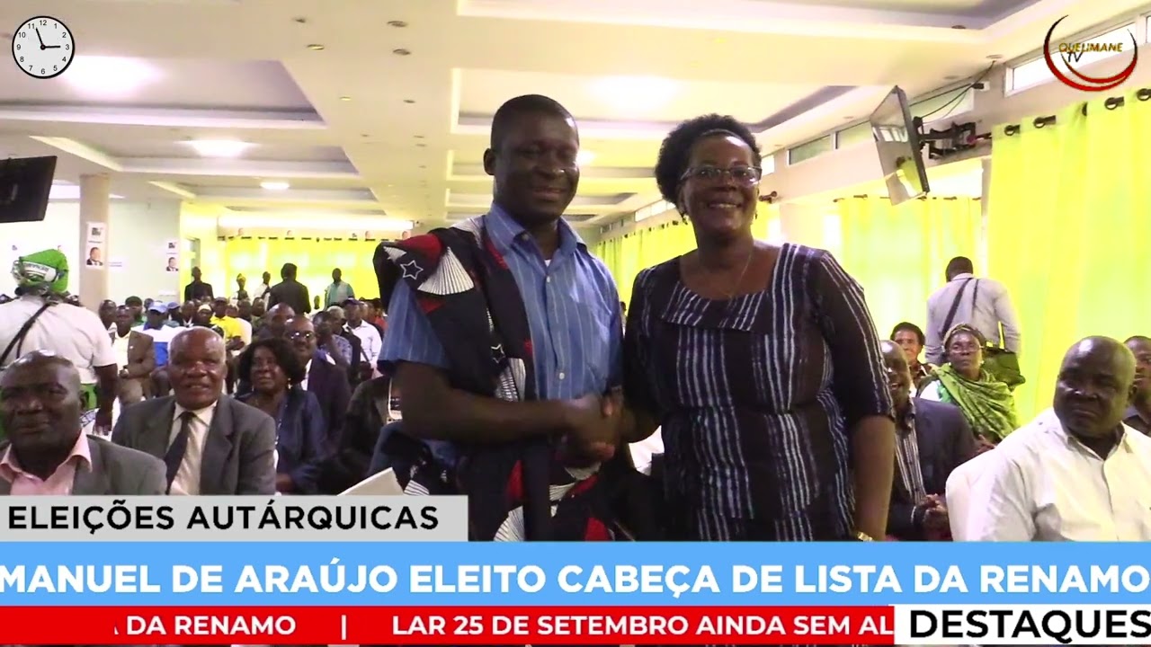 MANUEL DE ARAÚJO CABEÇA DE LISTA DA RENAMO NA CIDADE DE QUELIMANE