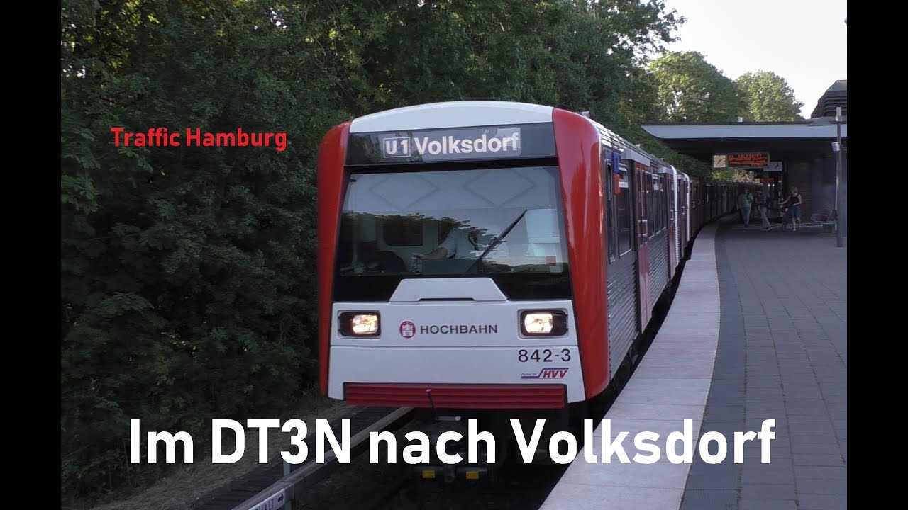 [SOUND] Im DT3N 842-3 von Wandsbek-Gartenstadt nach Volksdorf - Traffic Hamburg
