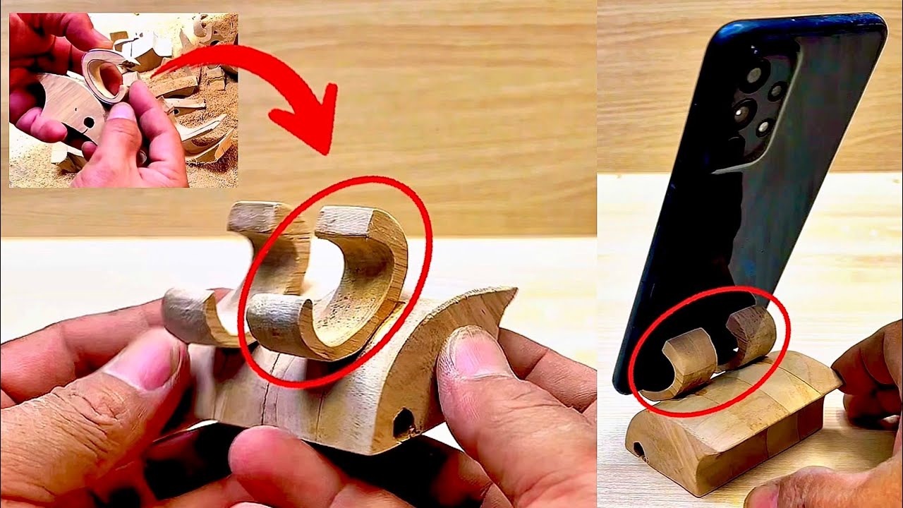 Turn Scrap Wood Into a Smart Phone Stand | Easy DIY Woodworking Project