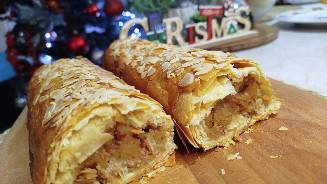 🎄 Στρουντελ με μήλα και αμύγδαλα. Φανταστικά νόστιμο γλυκό για Χριστουγεννιάτικο μενού 🎄