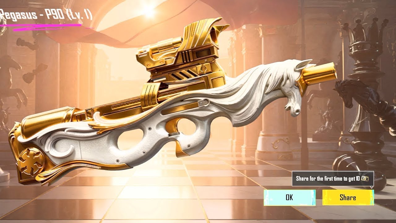 Golden Pegasus P90 | Grenade | 4000 uc 😱