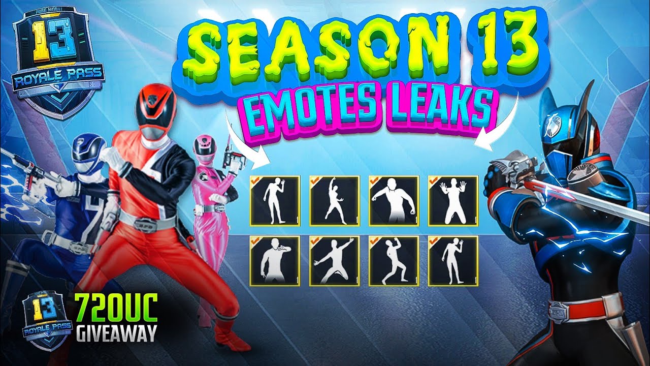 🔥 Season 13 All Emotes Leaks | PUBG Mobile Season 13 Royale Pass Confirmed Leaks
