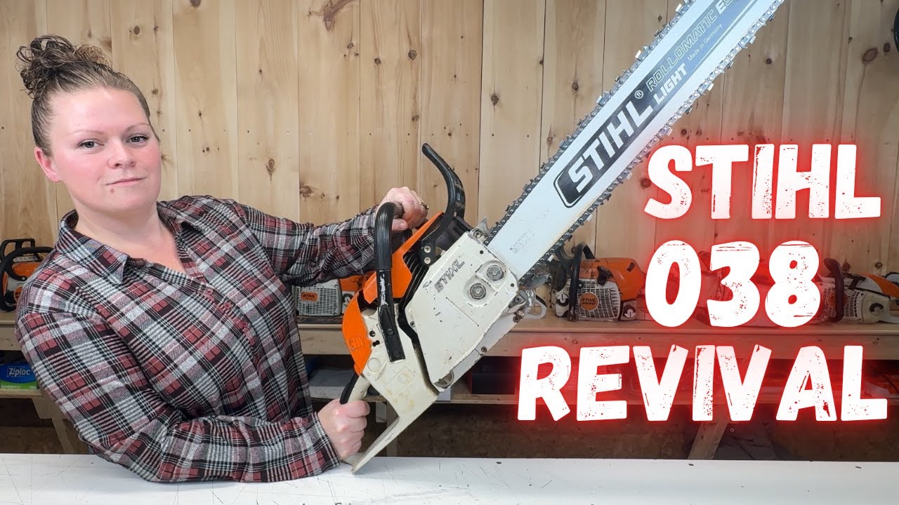 Stihl 038 Chainsaw:  Hard To Start, Keeps Quitting & Leaking Bar Oil!