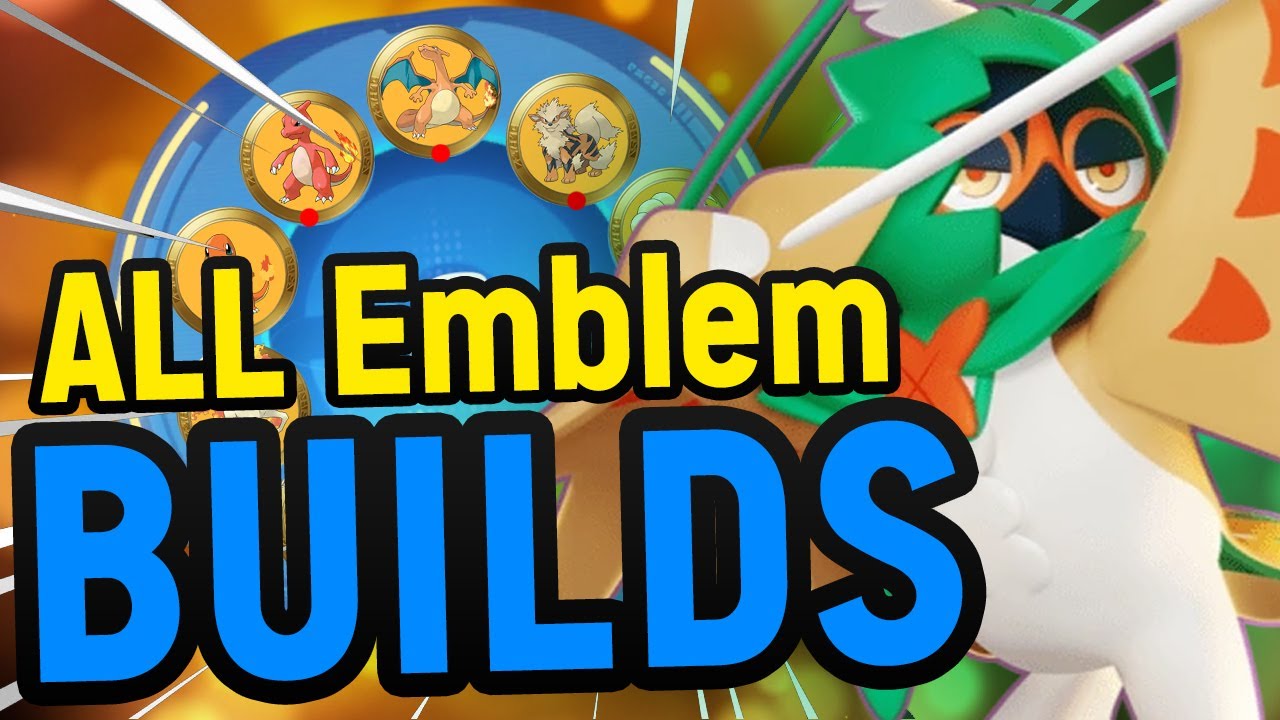 OP Decidueye Boost EMBLEM builds!! Spirit shackle & Razor Leaf builds! Pokemon unite!!