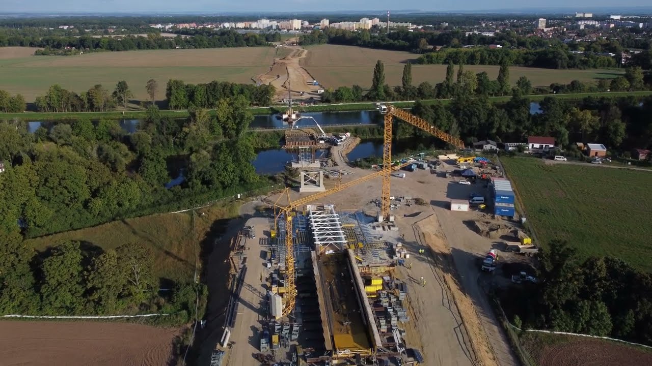 Pardubice * Severovýchodní obchvat * Průlet ve směru Fáblovka - Labe - Dubina (15.9.2023)