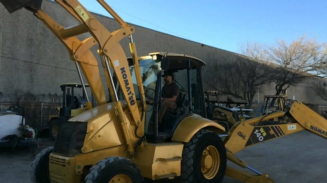 Komatsu WB140 review and walk around 287