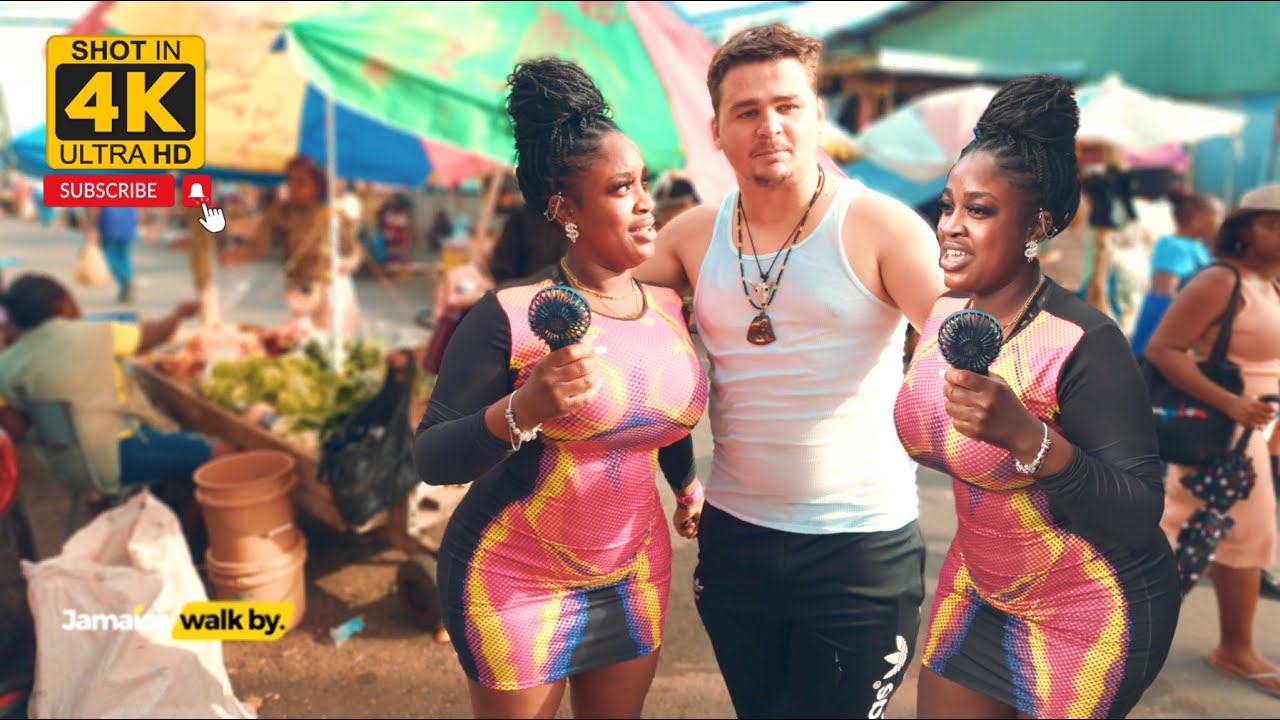 ✔️White Man (SHOCKING RAW FOOTAGES) Being Jamaican For A Day Walking DownTown Kingston Jamaica 2024