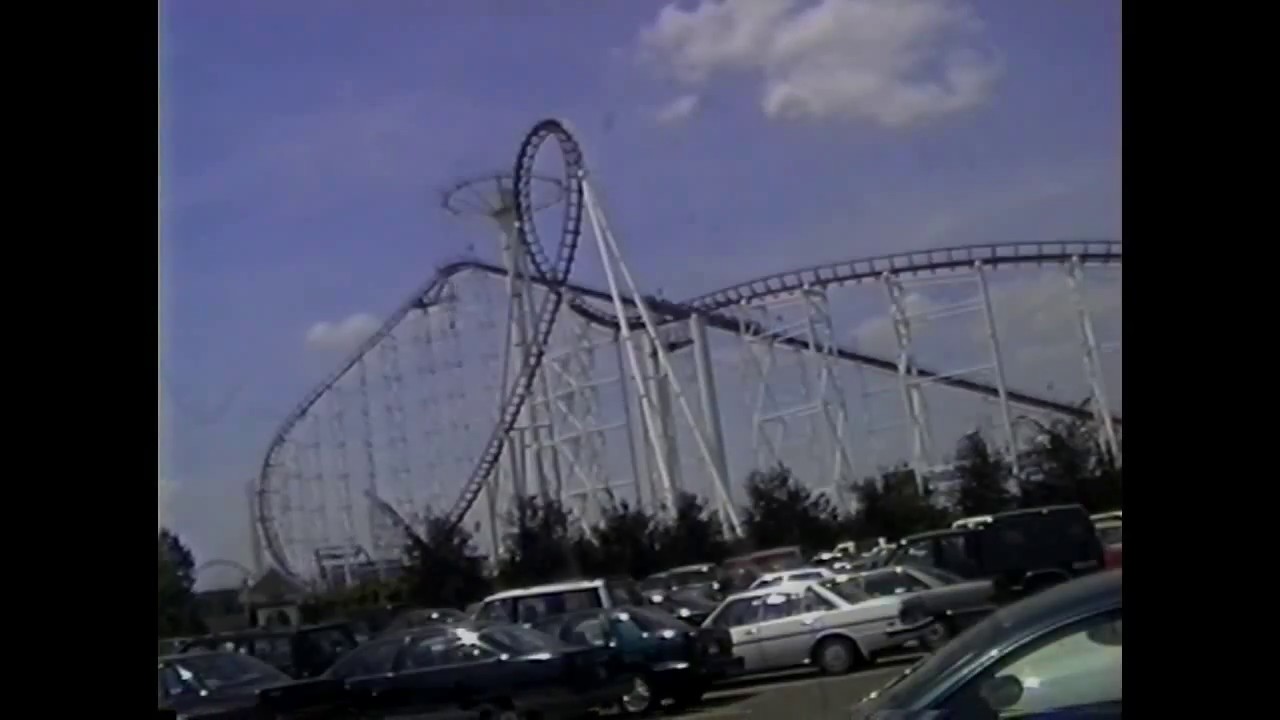 parking lot great american scream machine six flags great adventures