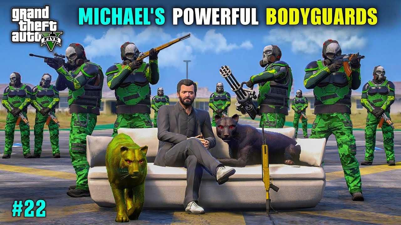 FINALLY MICHAEL GOT MOST POWERFUL SECURITY GUARD FROM NORTH YANKTON | GTA V GAMEPLAY #22