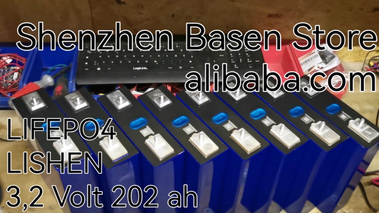 Lifepo4 Zellen Test vom H&auml;ndler Shenzhen Basen Store bei Alibaba.com 🔋3,2Volt 202 ah Lishen🔋