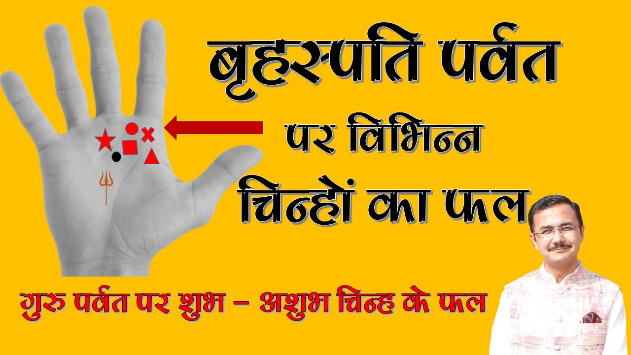 बृहस्पति पर्वत पर विभिन्न शुभ और अशुभ चिन्ह || different signs on Jupiter mount || Palmistry  Lec.77