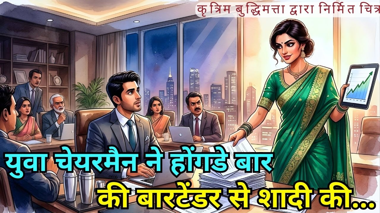 युवा चेयरमैन ने होंगडे बार की बारटेंडर से शादी की… उसी रात उसने शेयरधारकों की जंग में खेल पलट दिया।