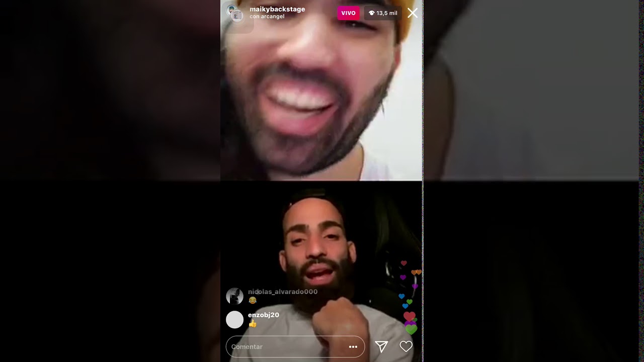 Arcangel hablando de Anuel en un live de Instagram