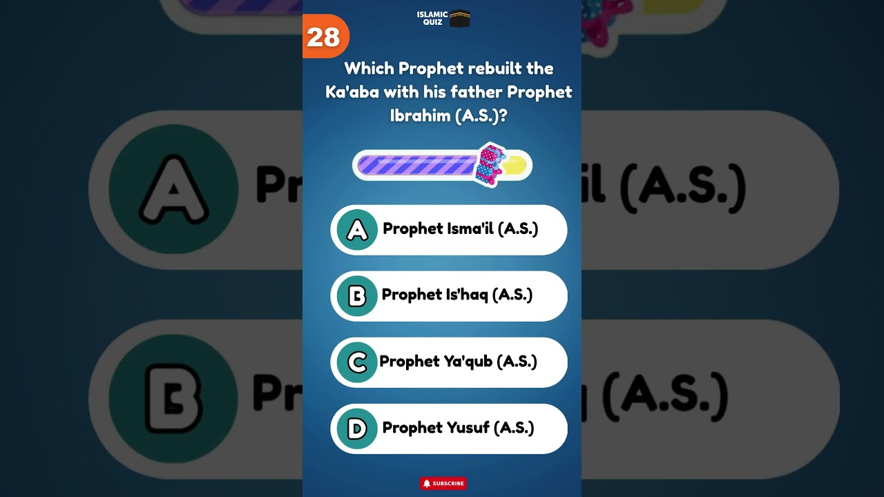 Who Rebuilt the Ka'aba with Prophet Ibrahim (A.S.)? 🕋 | Islamic Quiz 