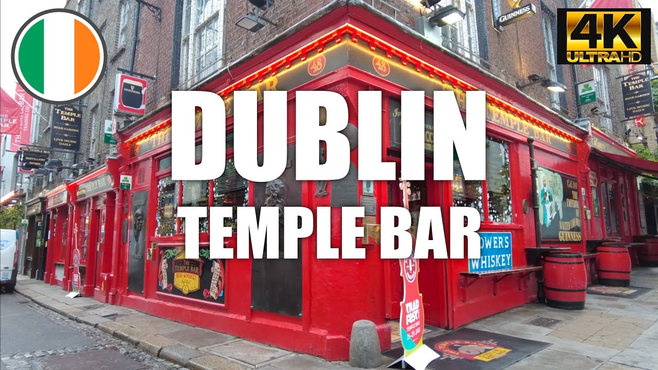 🇮🇪 Dublin | A Walk Around Temple Bar | Virtual Walk