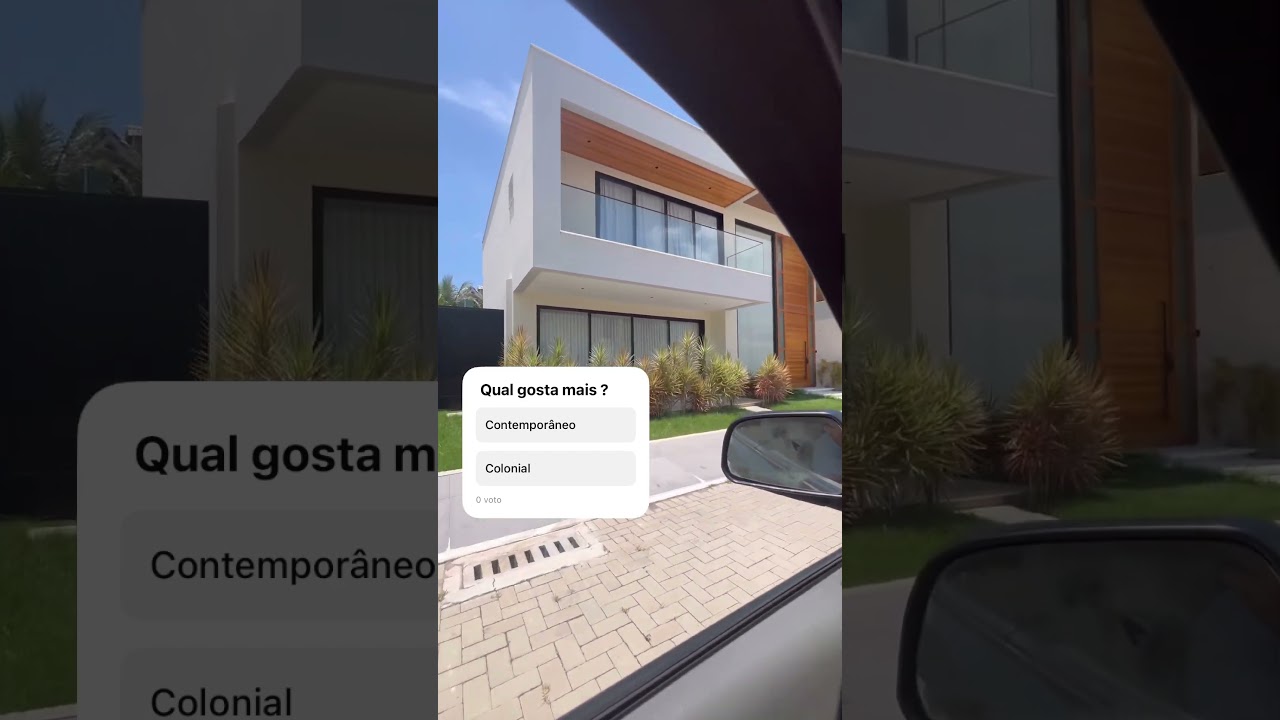Que estilo de imóvel você gosta mais , mais moderno contemporâneo ou mais clássica colonial?