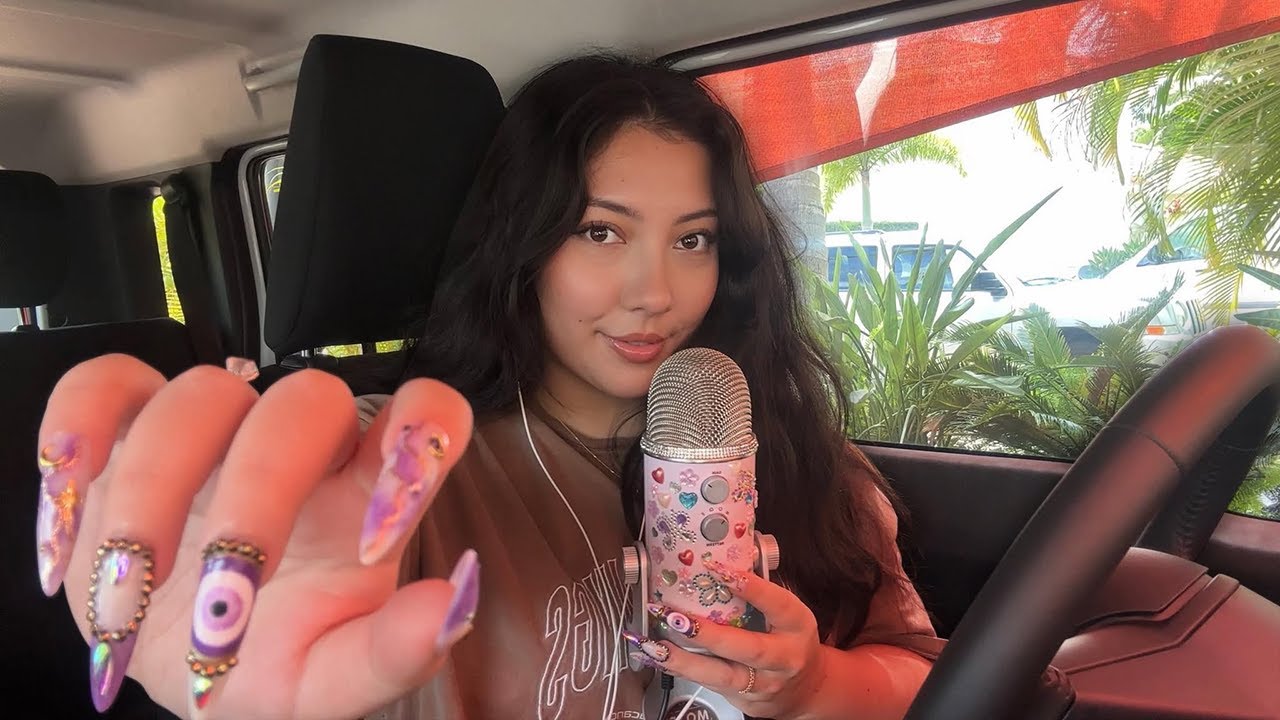 ASMR in the car (random triggers)
