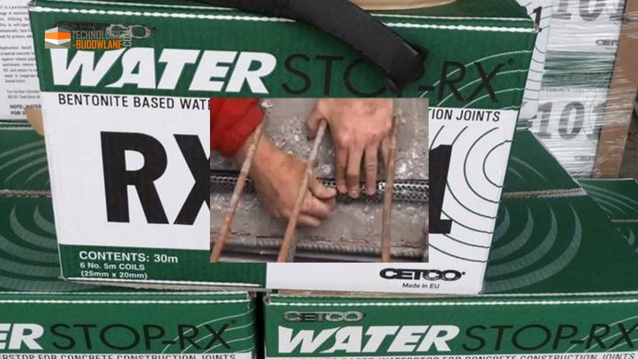 Taśma bentonitowa Waterstop RX - uszczelnienie przerw roboczych