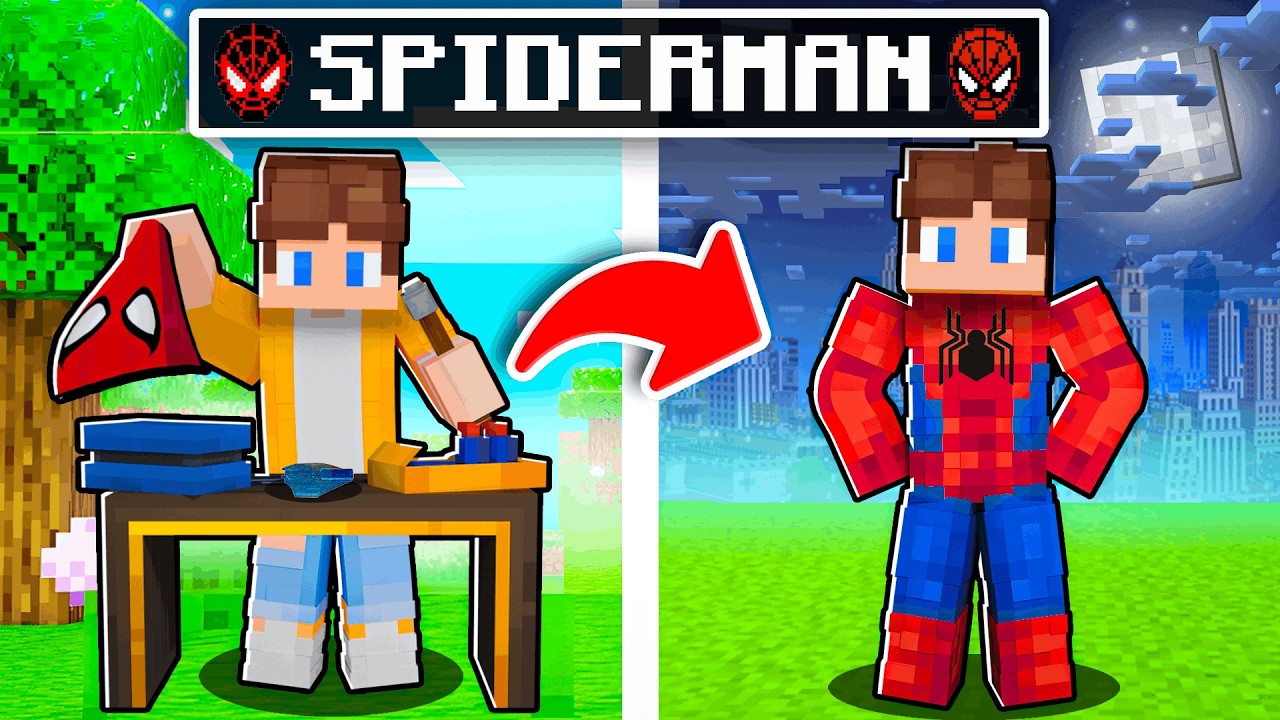MINECRAFT, ale ZOSTAŁEM SPIDERMANEM!