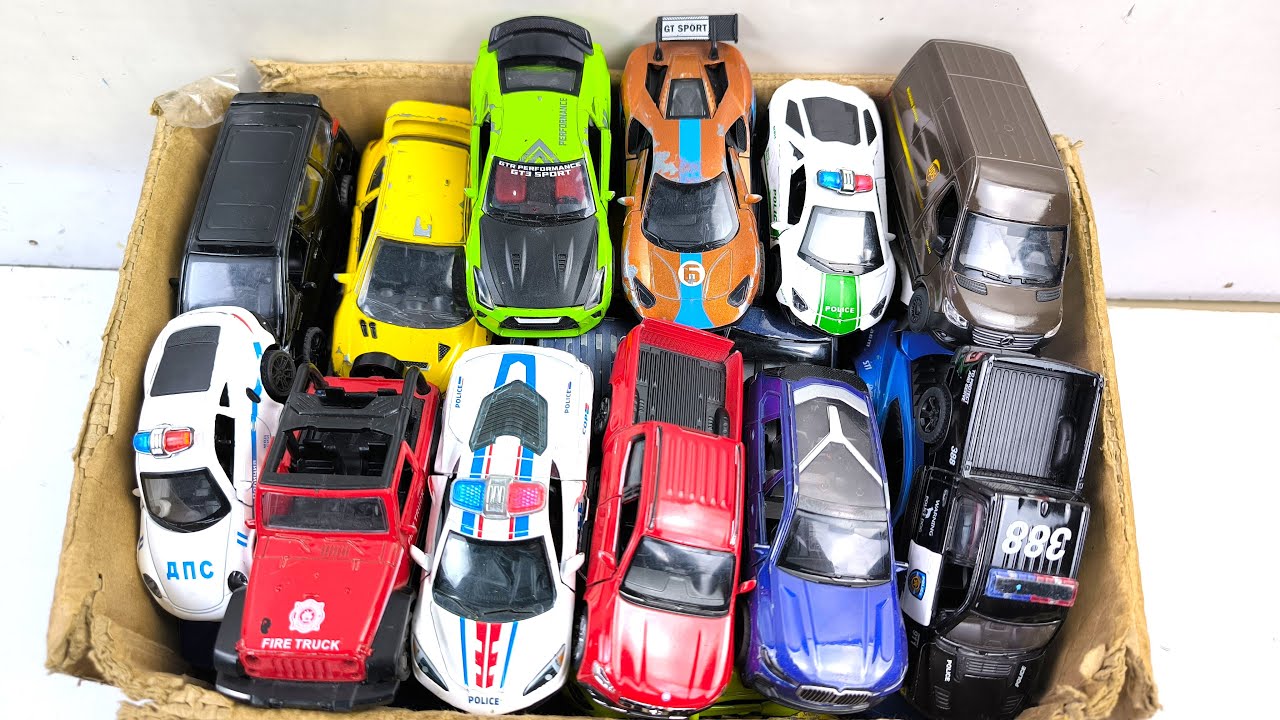BOX FULL OF Diecast Cars - Toyota, Honda, BMW, Tesla, Range Rover, Mercedes