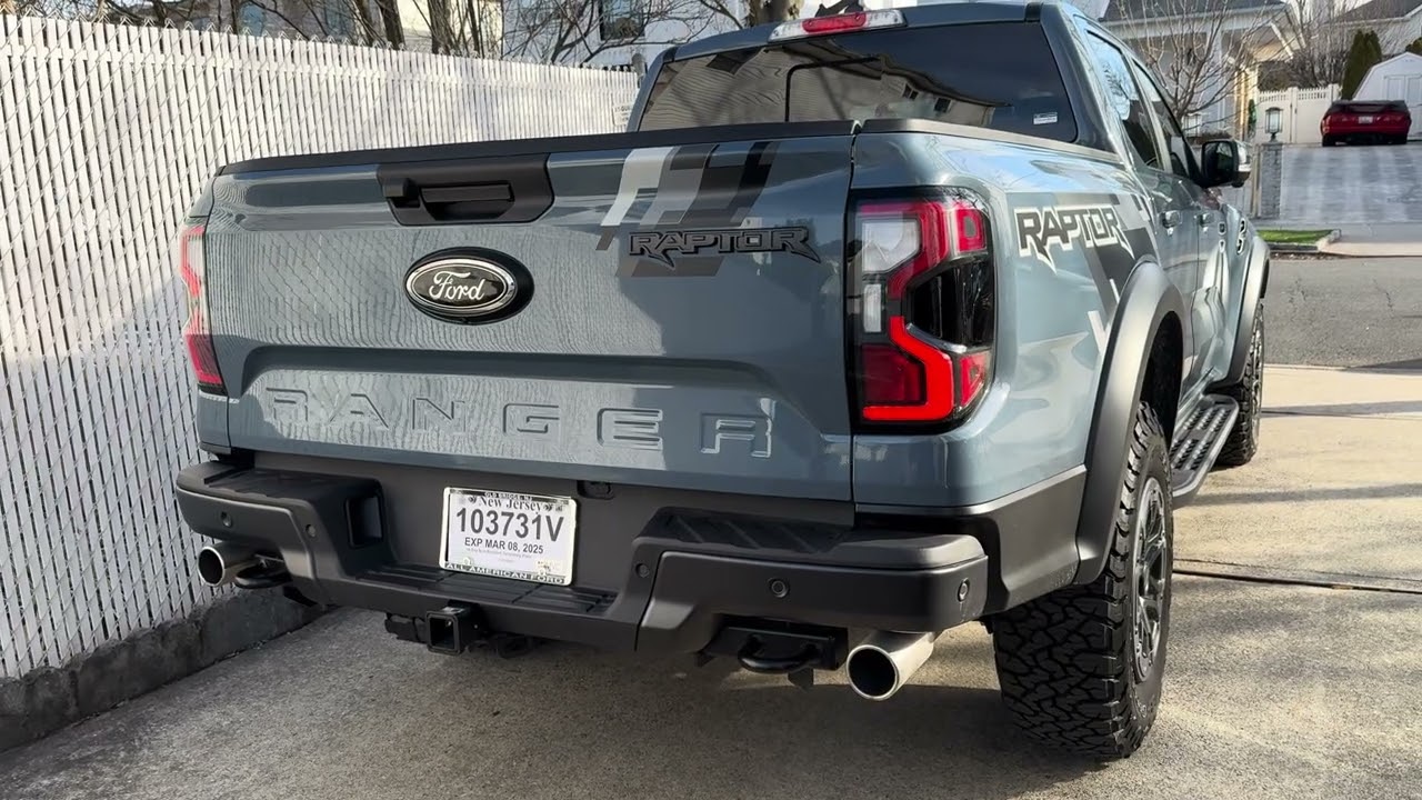 Ford Ranger raptor cold start - stock exhaust