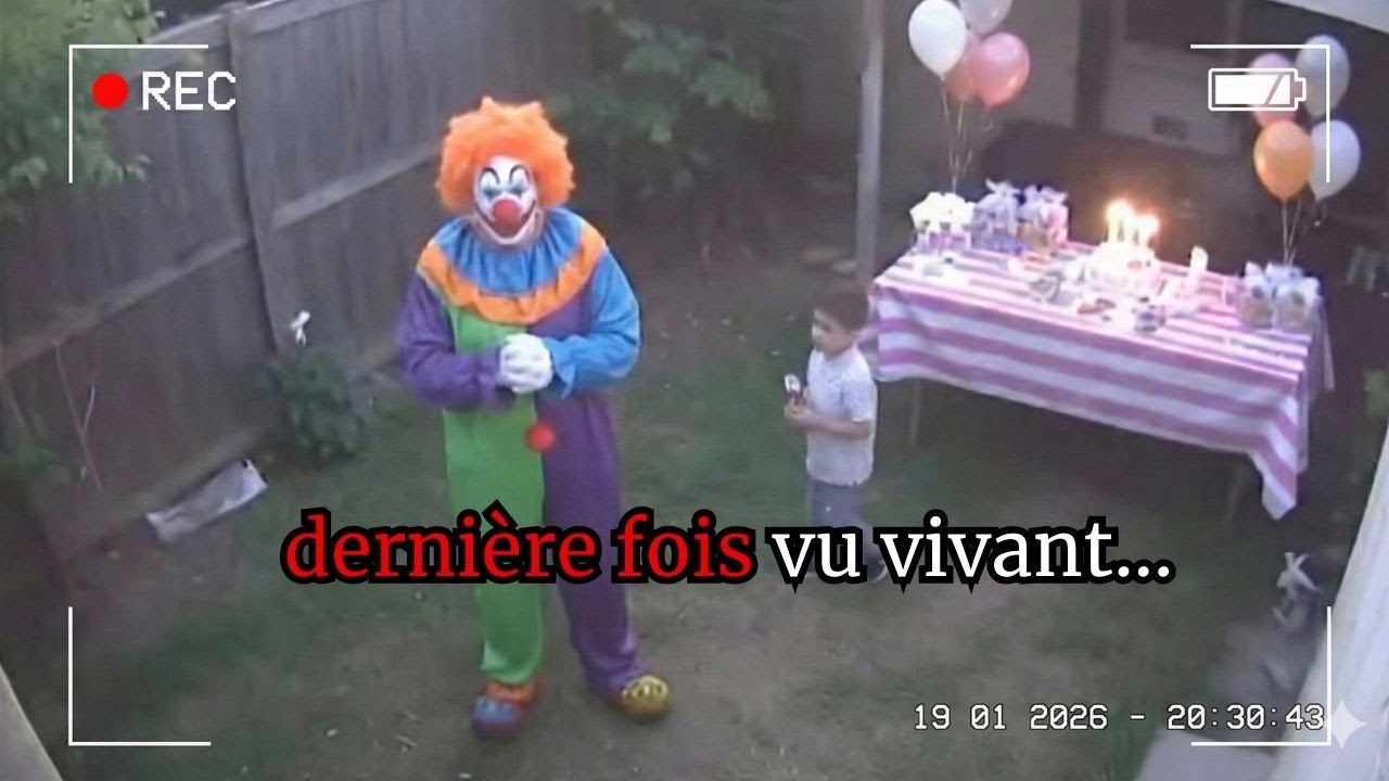 Un clown engagé pour une fête disparaît avec son fils  Les images de vidéosurveillance ont capturé