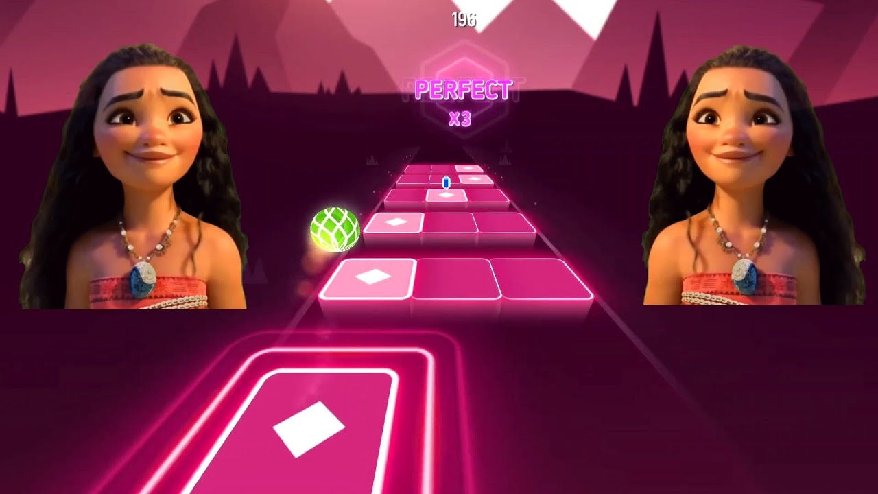 moana - how far I'll go EDM rush tiles hop